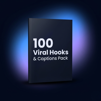 100 Viral Hooks & Captions Pack